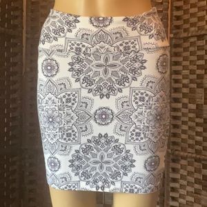 Flower print skirt